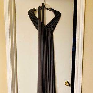 Charcoal grey infinity dress!